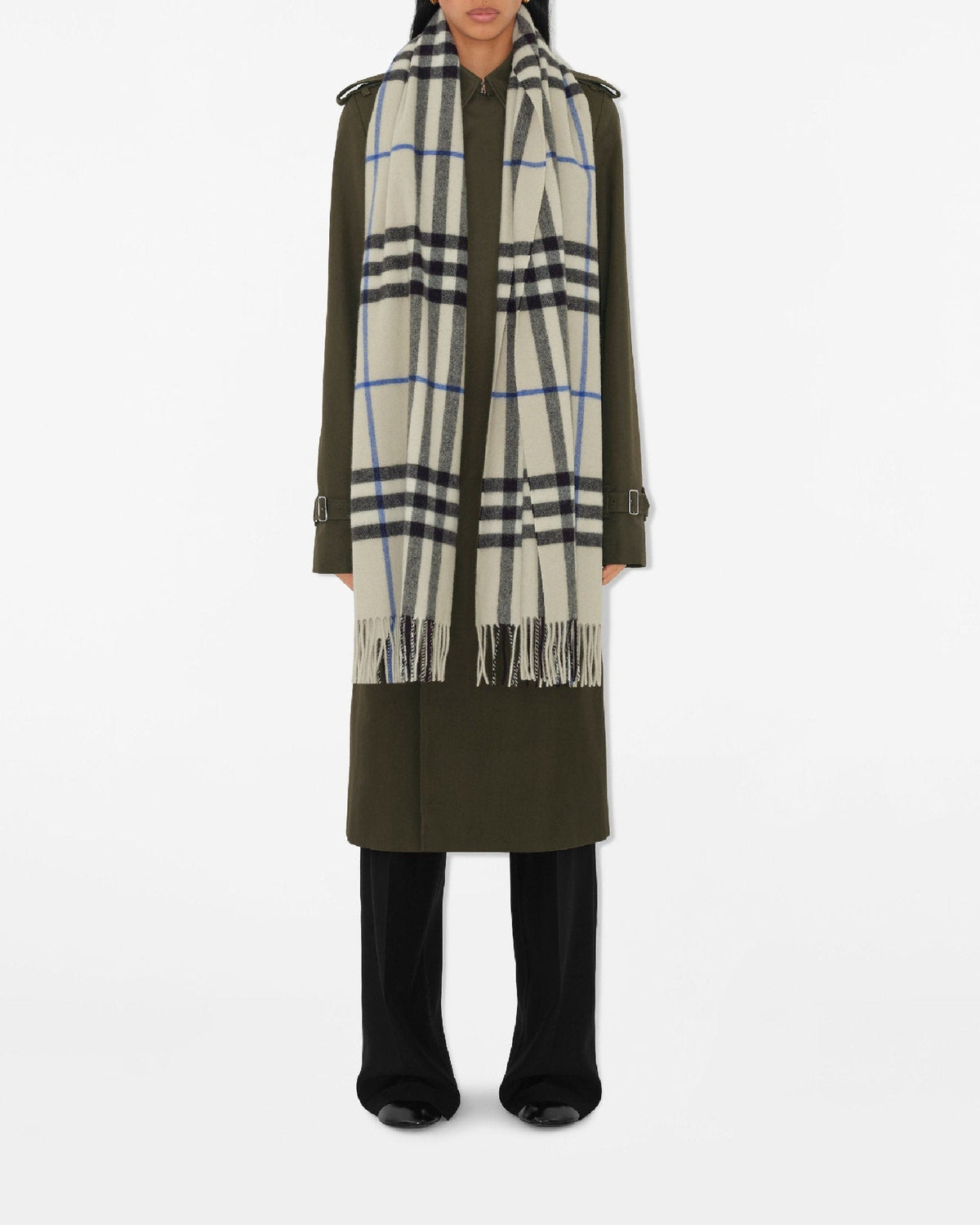 CASHMERE SCARVES Lichen
