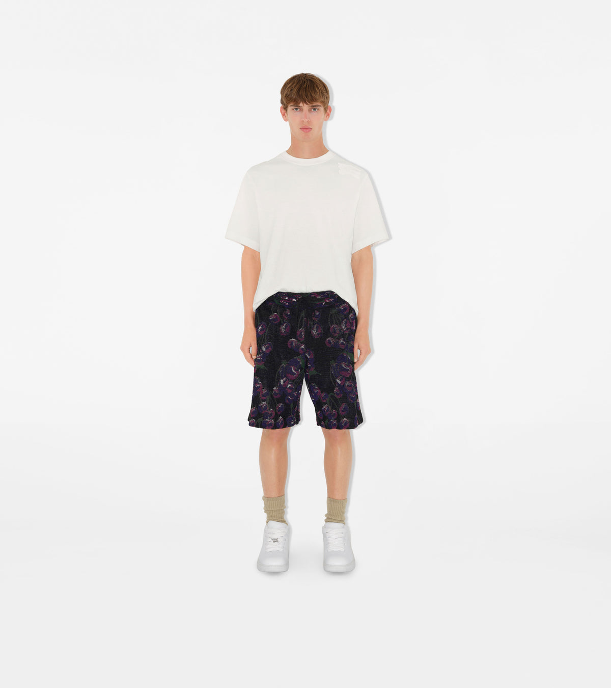 M KNIT SHORTS CHERRY