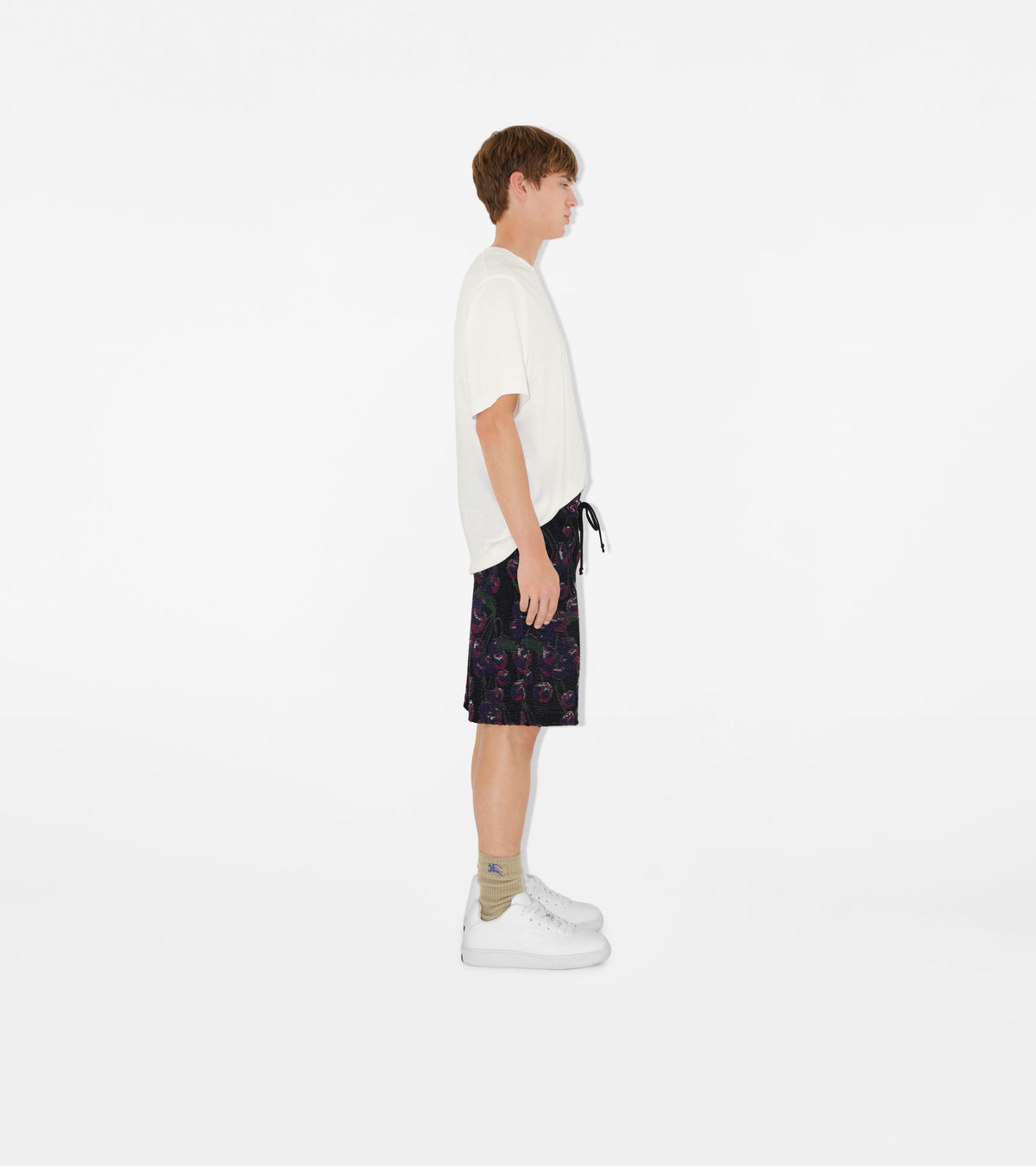 M KNIT SHORTS CHERRY