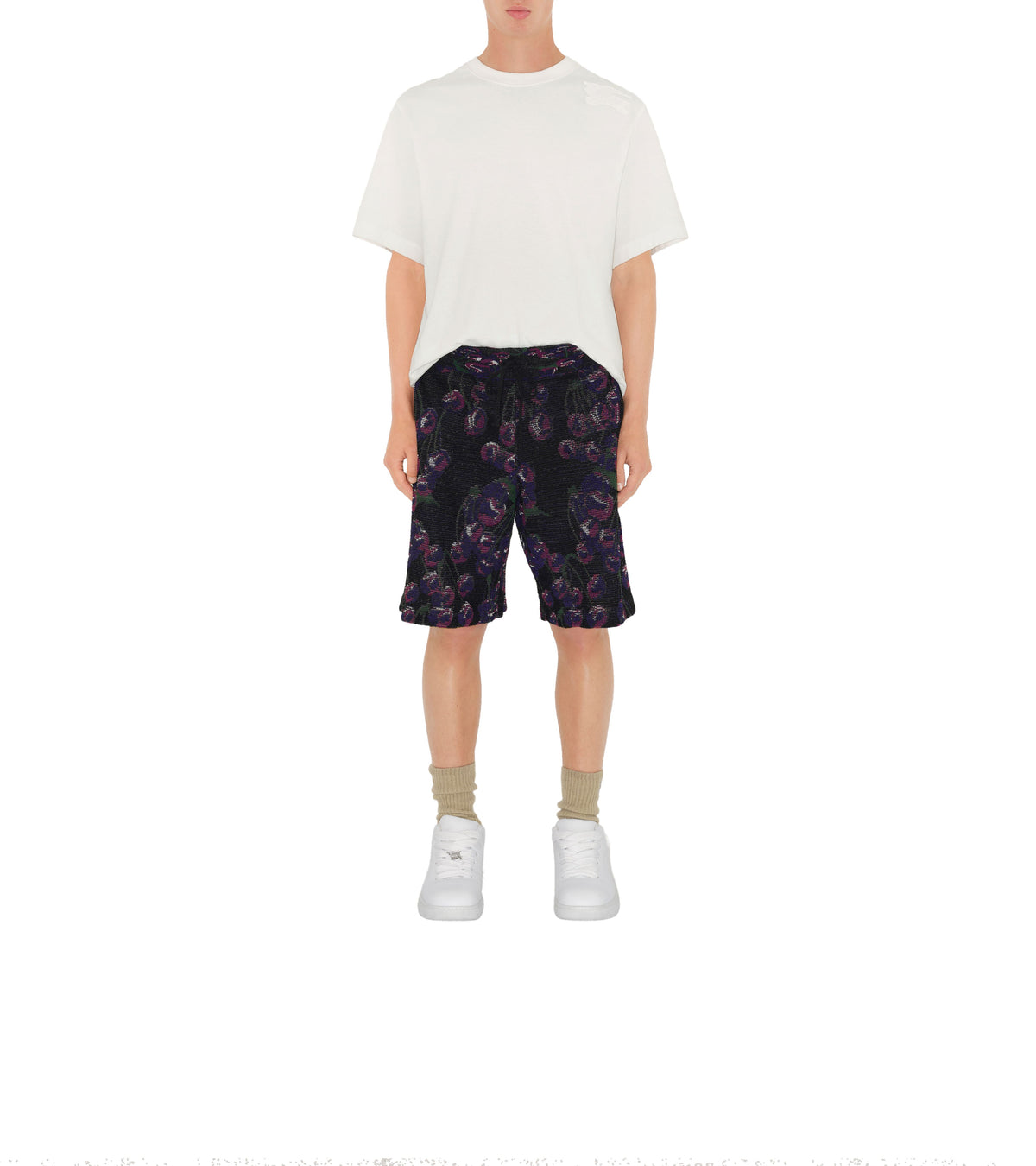M KNIT SHORTS CHERRY
