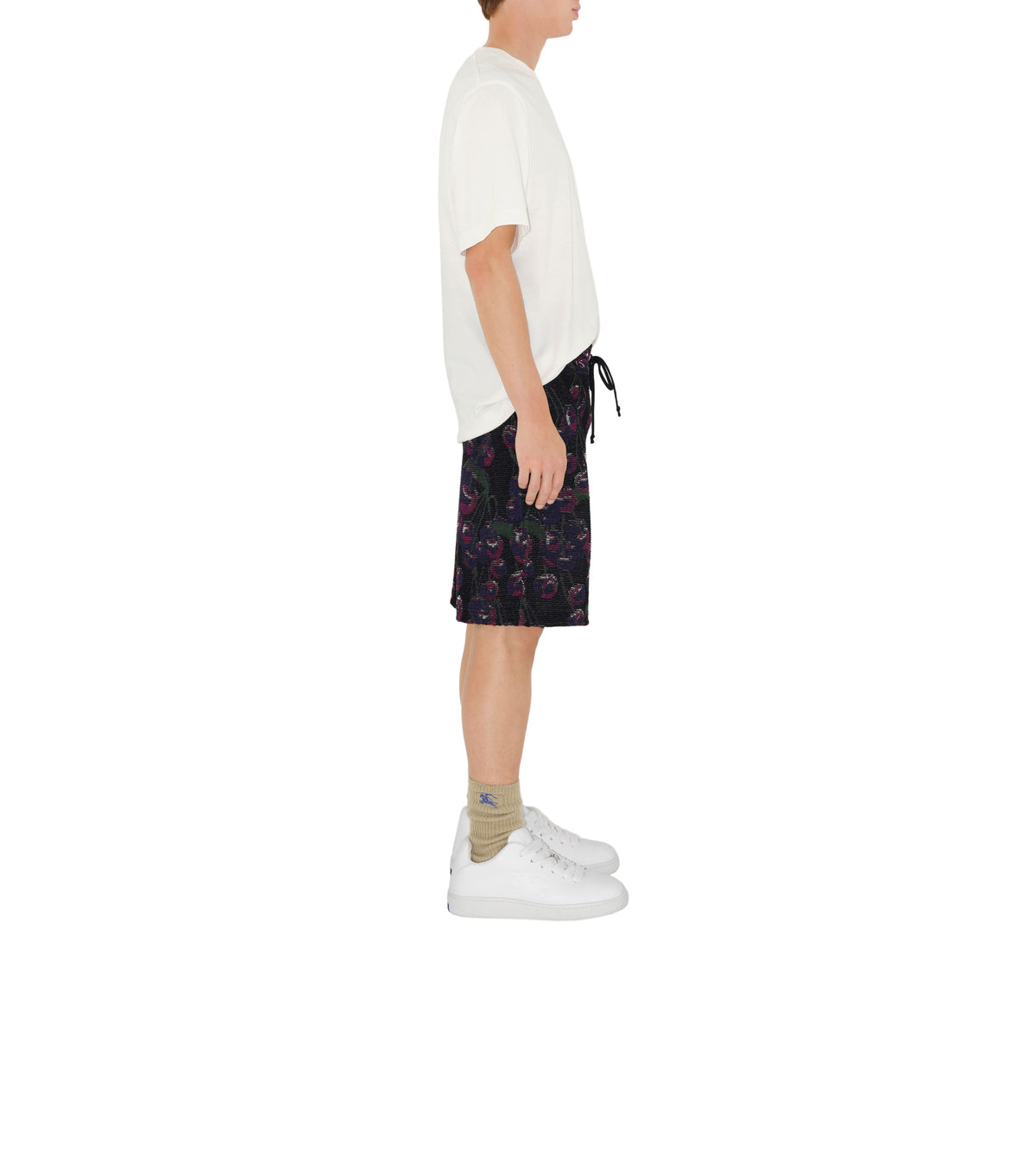 M KNIT SHORTS CHERRY