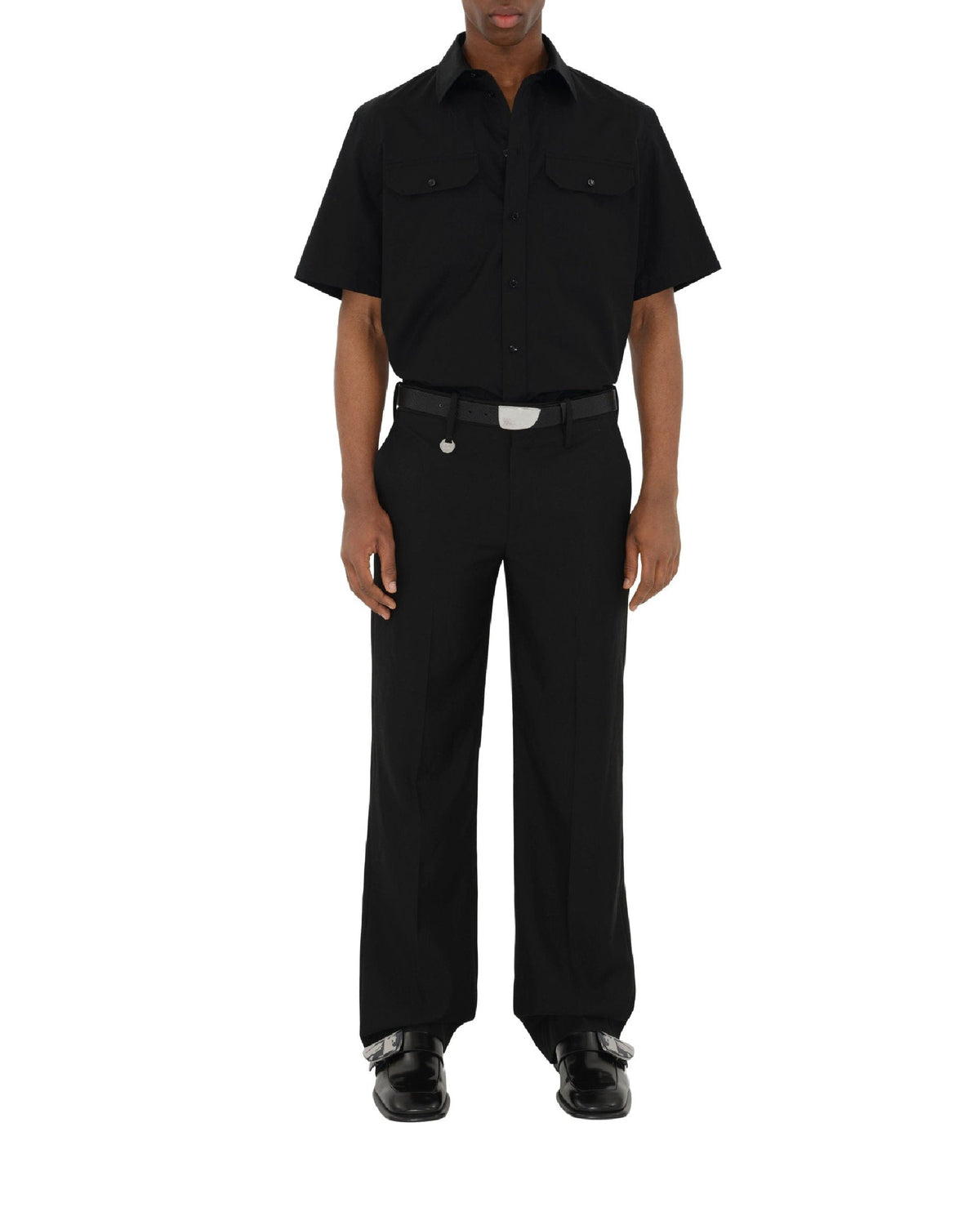 M CASUAL SHIRT SS NOIR