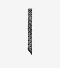 SILK SCARVES NOIR BLANC
