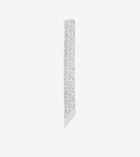 SILK SCARVES NOIR BLANC