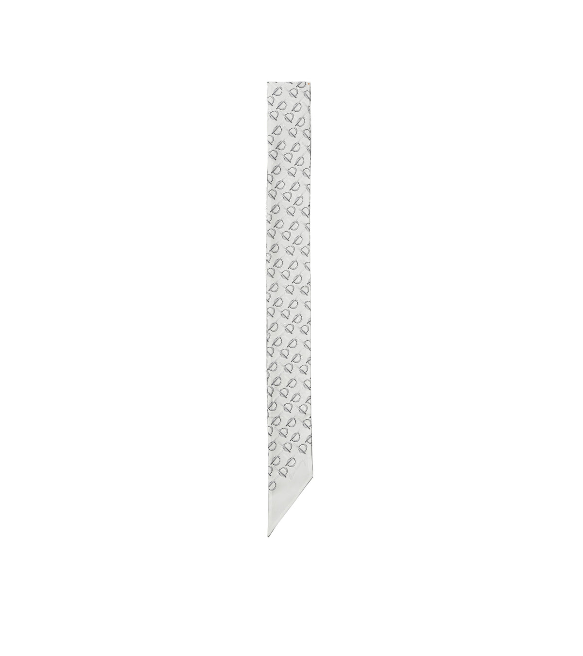SILK SCARVES NOIR BLANC