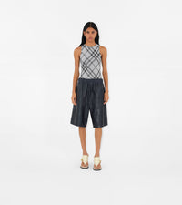 W JWEAR TANK Carreaux IP Blanc/Noir