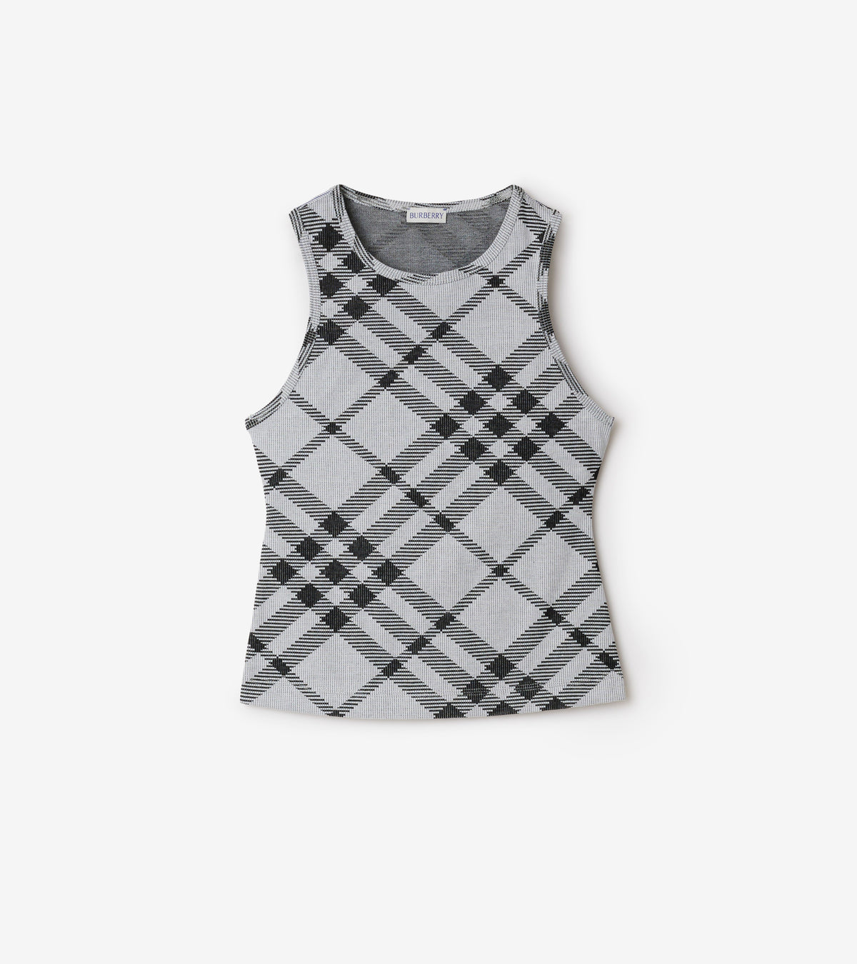 W JWEAR TANK Carreaux IP Blanc/Noir