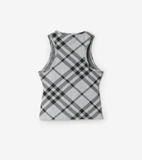 W JWEAR TANK Carreaux IP Blanc/Noir