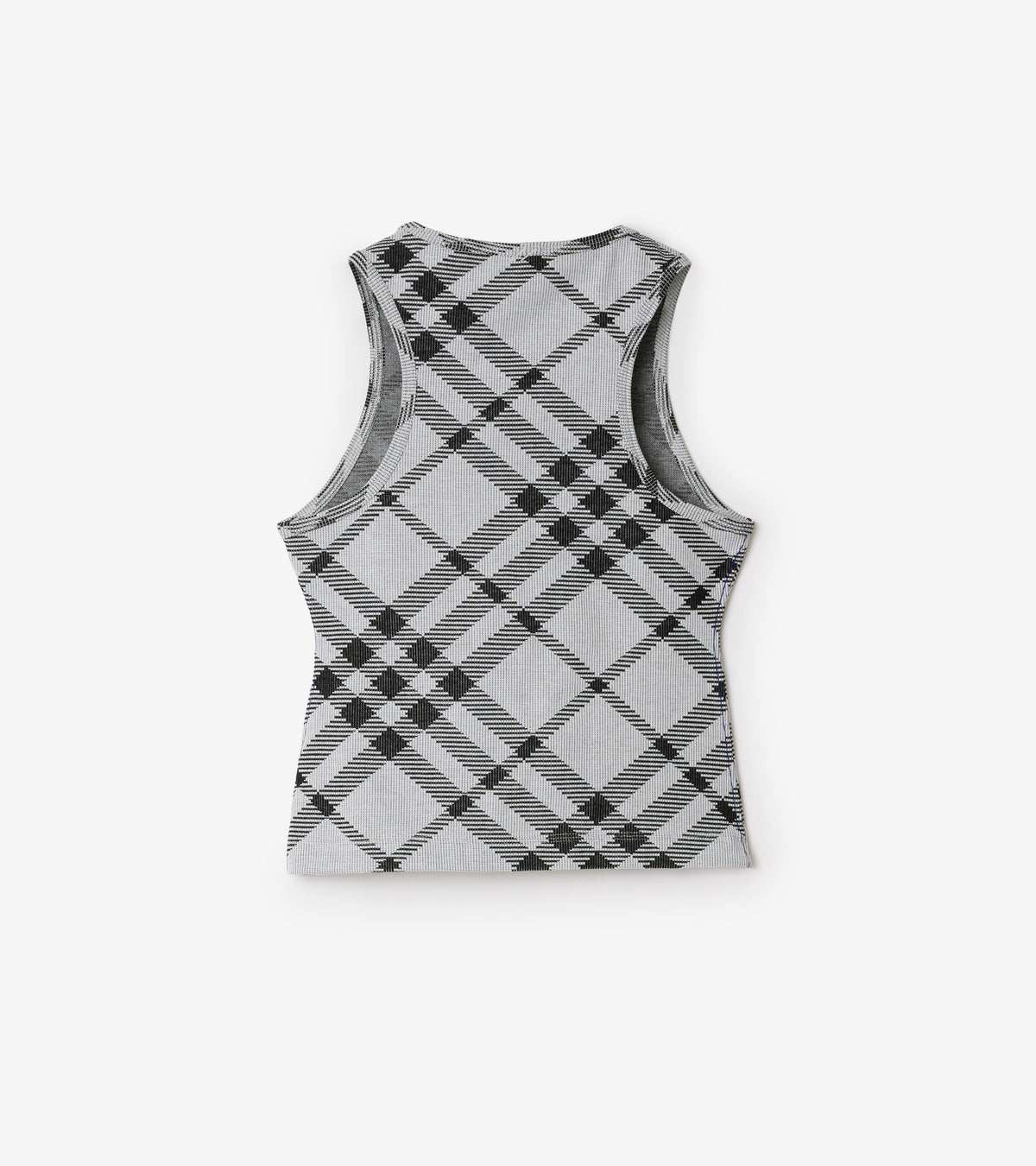 W JWEAR TANK Carreaux IP Blanc/Noir