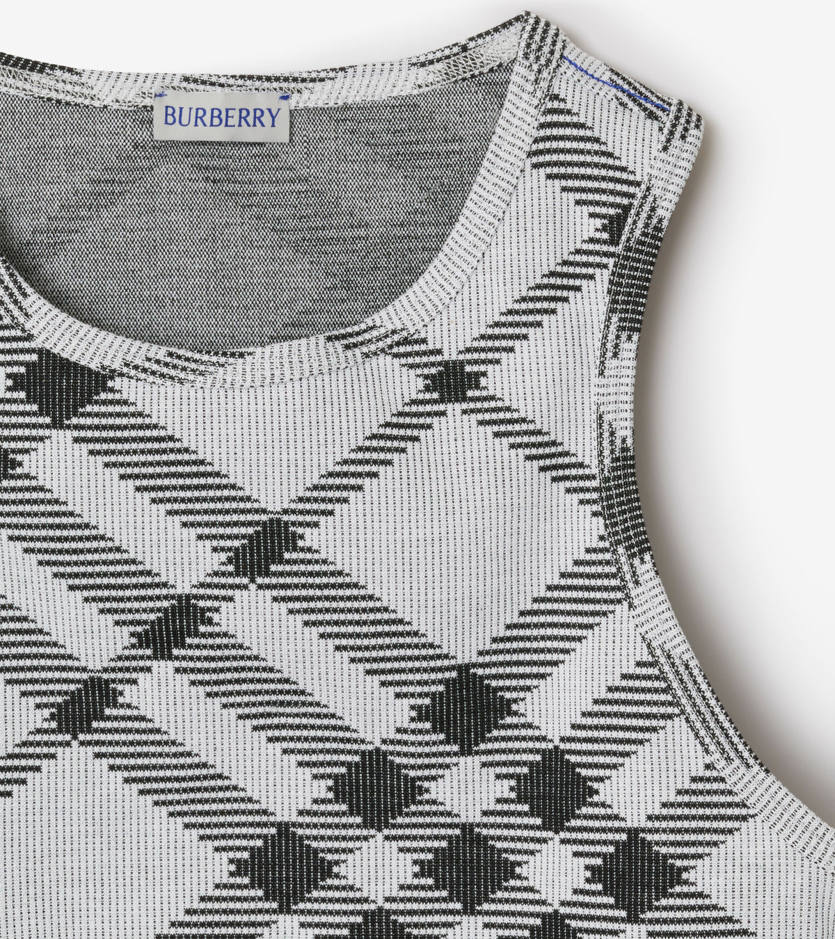 W JWEAR TANK Carreaux IP Blanc/Noir