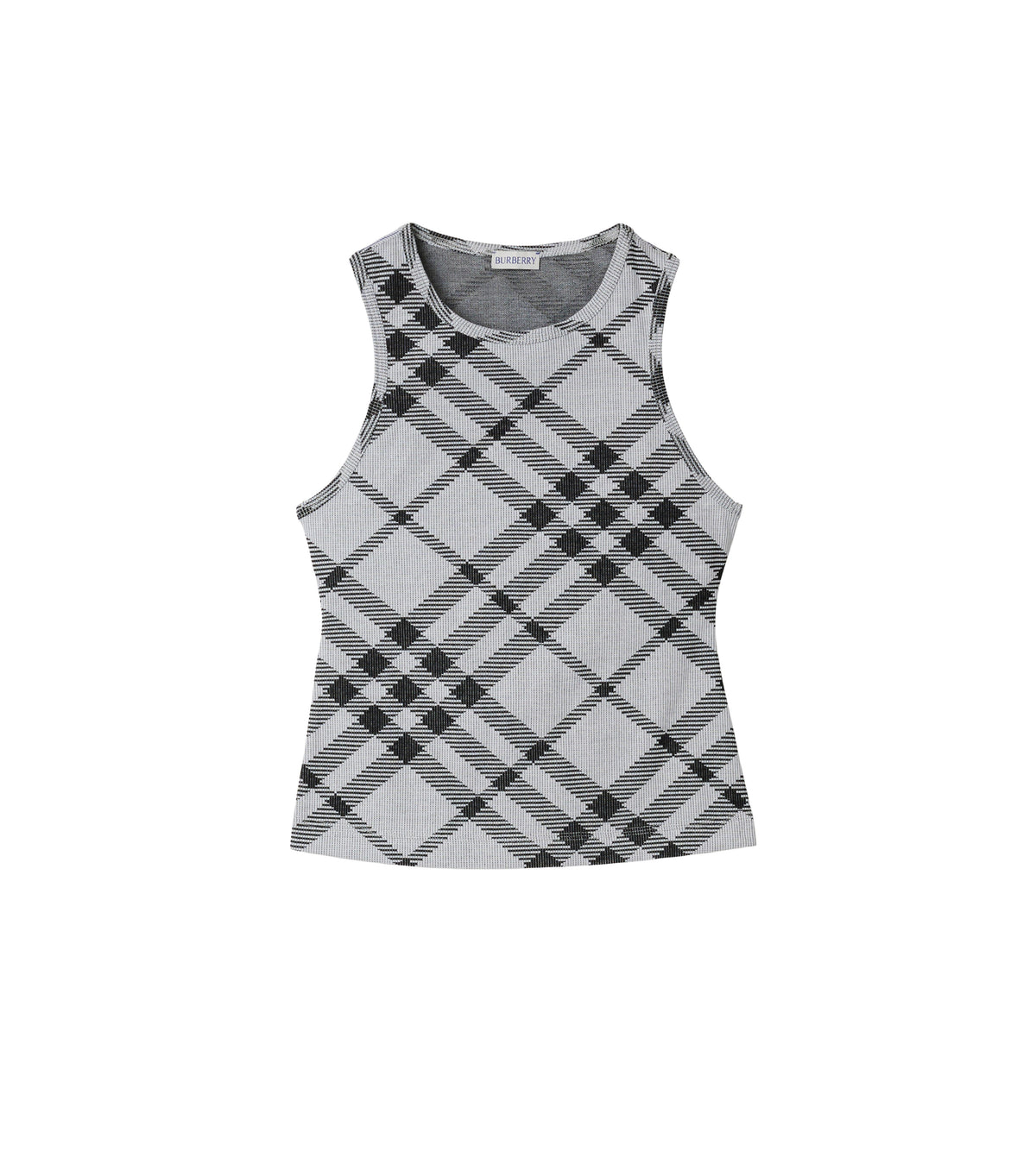 W JWEAR TANK Carreaux IP Blanc/Noir