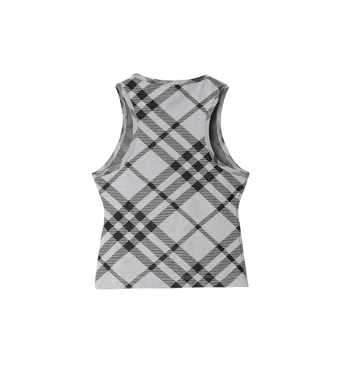 W JWEAR TANK Carreaux IP Blanc/Noir