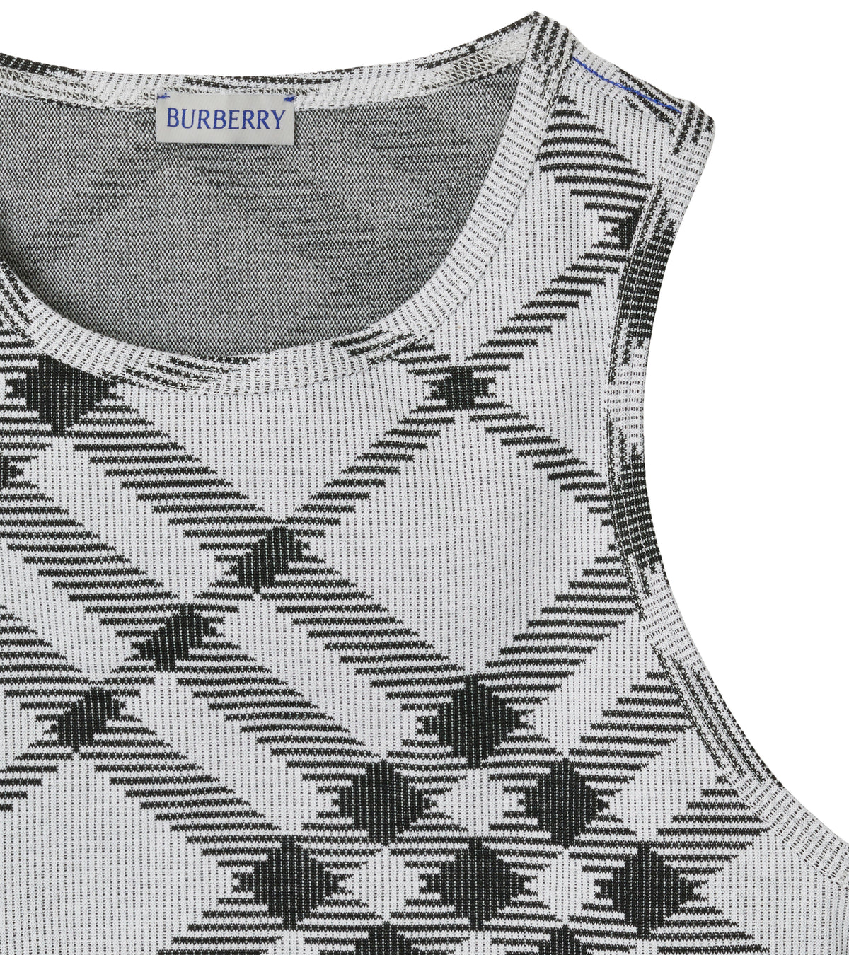 W JWEAR TANK Carreaux IP Blanc/Noir