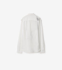 M CASUAL SHIRT LS BLUE/WHITE