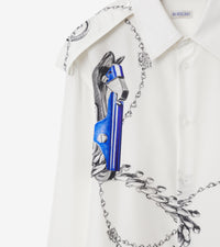 M CASUAL SHIRT LS BLUE/WHITE