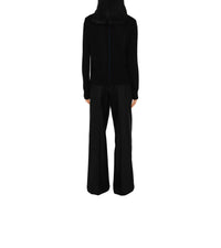 W KNIT CARDIGAN NOIR