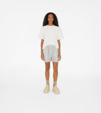 W SHORTS SILVER/WHITE