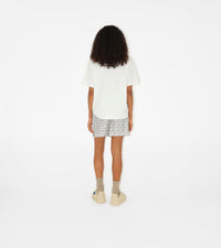 W SHORTS SILVER/WHITE