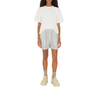 W SHORTS SILVER/WHITE