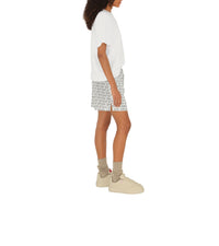 W SHORTS SILVER/WHITE