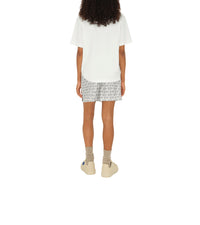 W SHORTS SILVER/WHITE