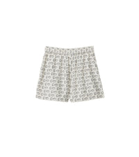 W SHORTS SILVER/WHITE