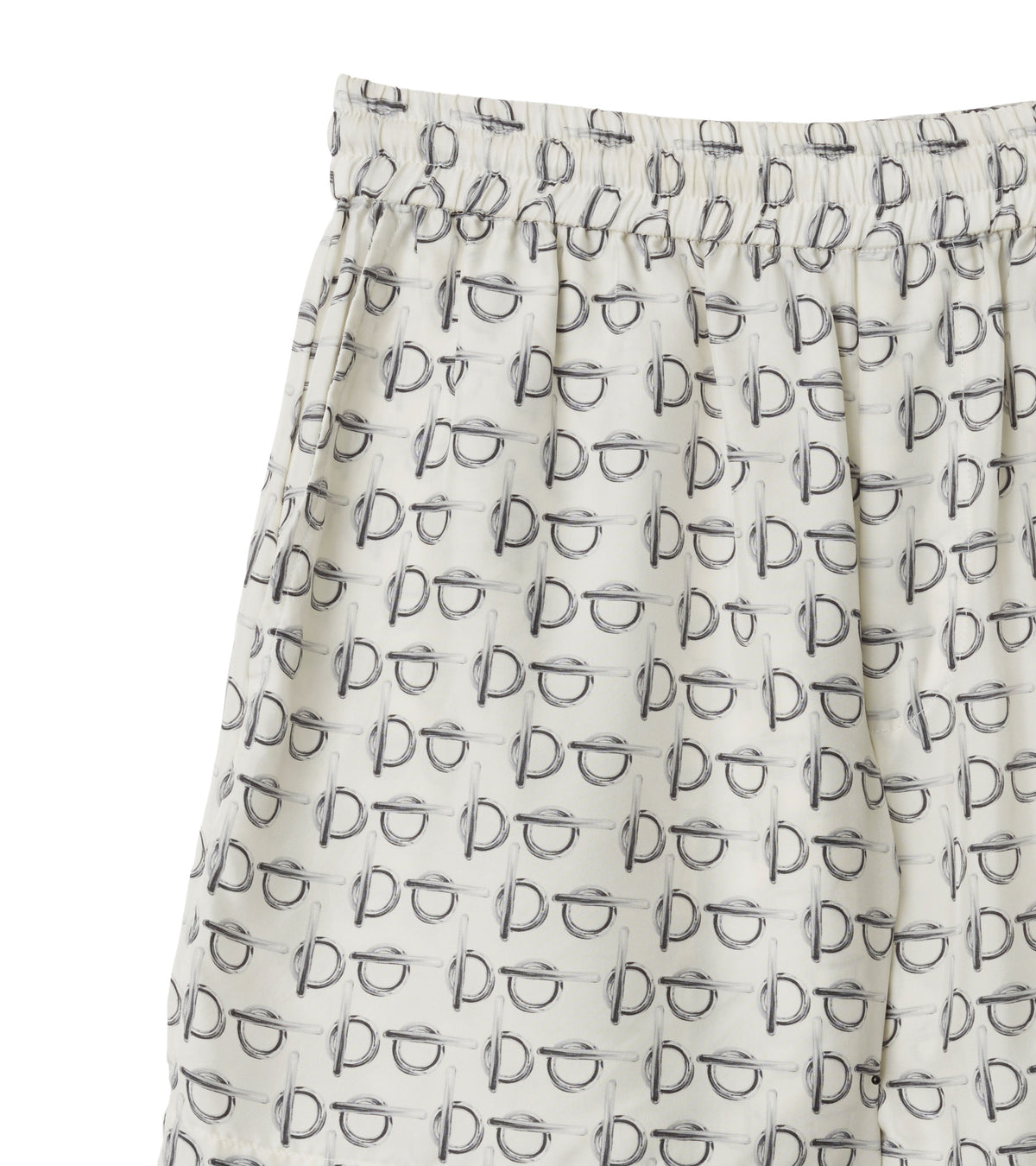 W SHORTS SILVER/WHITE