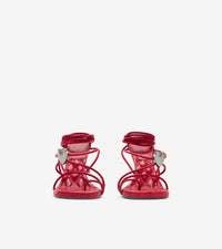 W HEELED SANDAL Écarlate