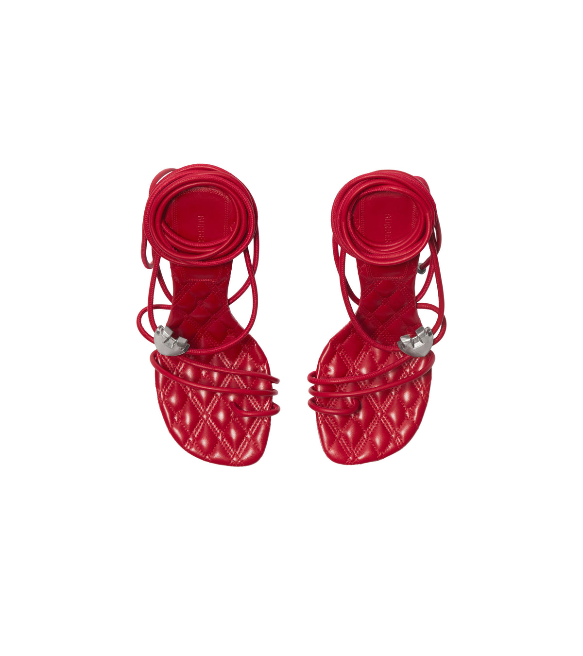 W HEELED SANDAL Écarlate