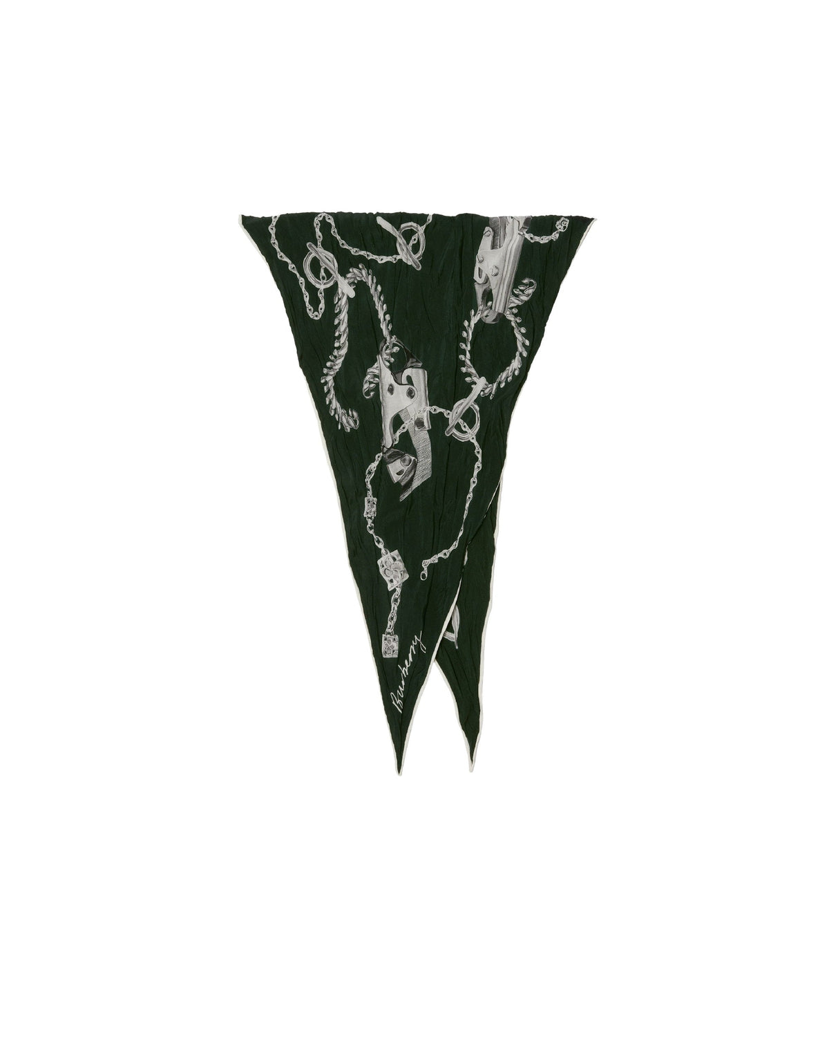 SILK SCARVES VERT FORÊT FONCÉ