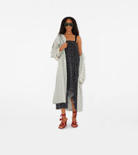 W D BREASTED COAT MOTIF IP BLANC