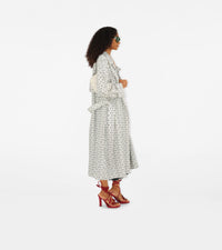 W D BREASTED COAT MOTIF IP BLANC