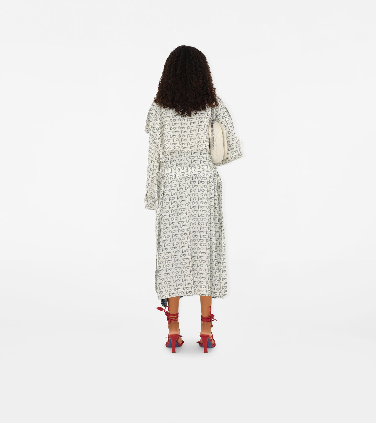 W D BREASTED COAT MOTIF IP BLANC