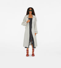 W D BREASTED COAT MOTIF IP BLANC