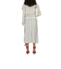 W D BREASTED COAT MOTIF IP BLANC