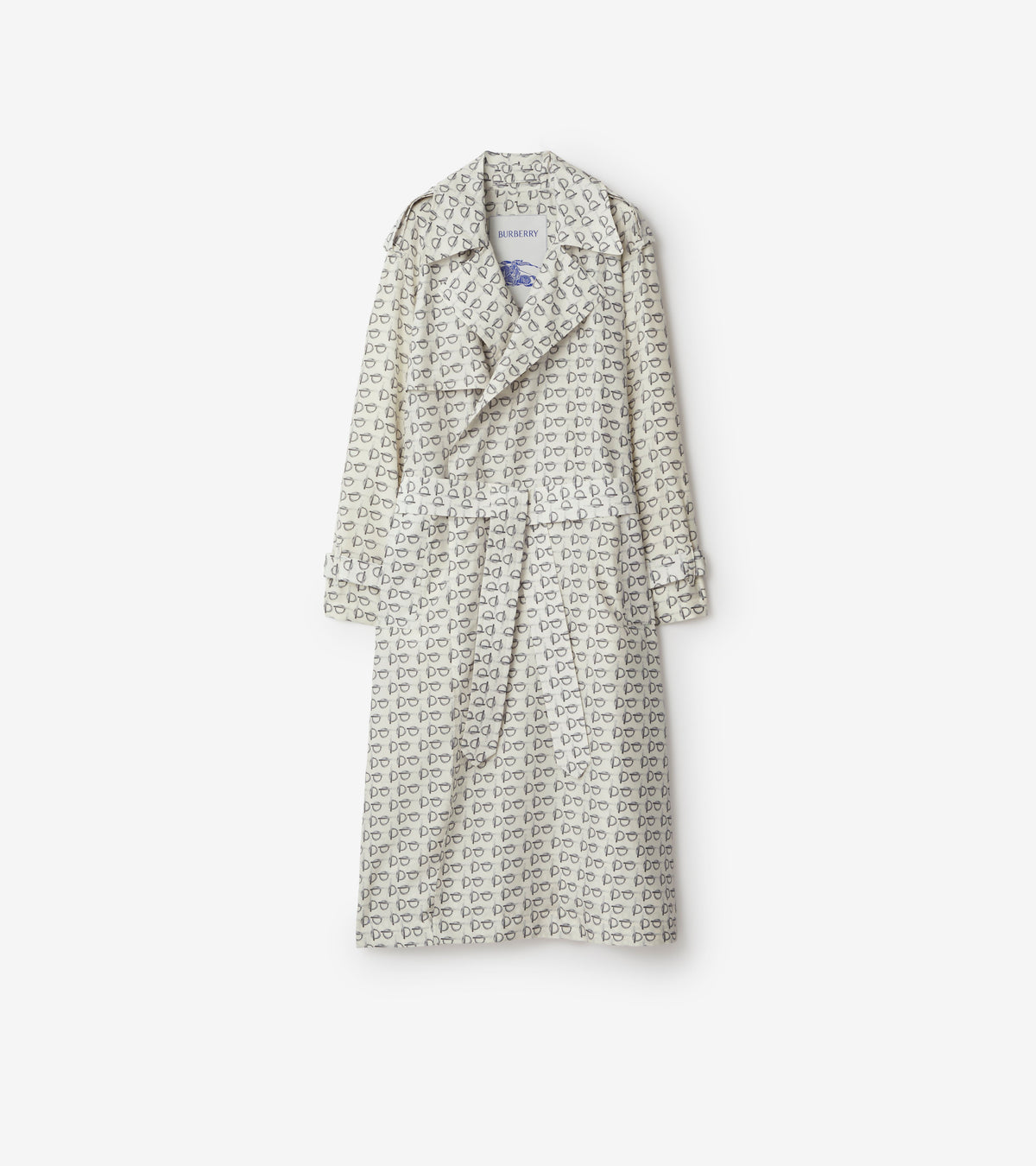 W D BREASTED COAT MOTIF IP BLANC
