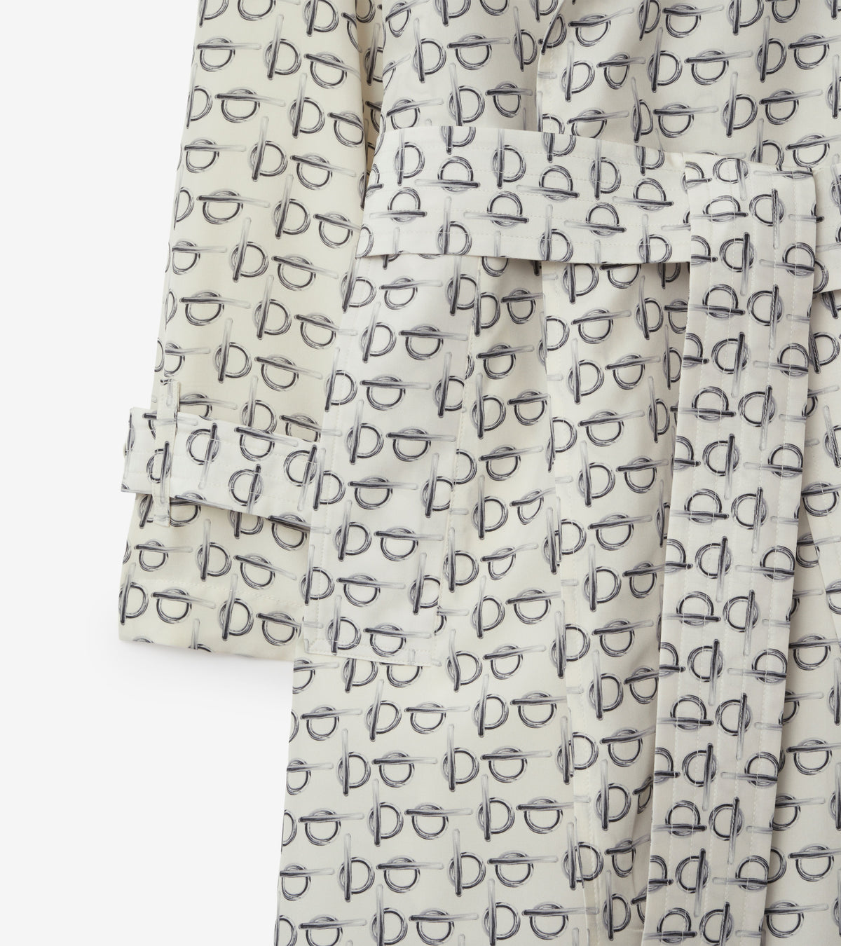 W D BREASTED COAT MOTIF IP BLANC