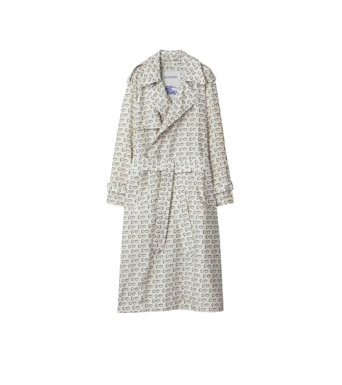 W D BREASTED COAT MOTIF IP BLANC
