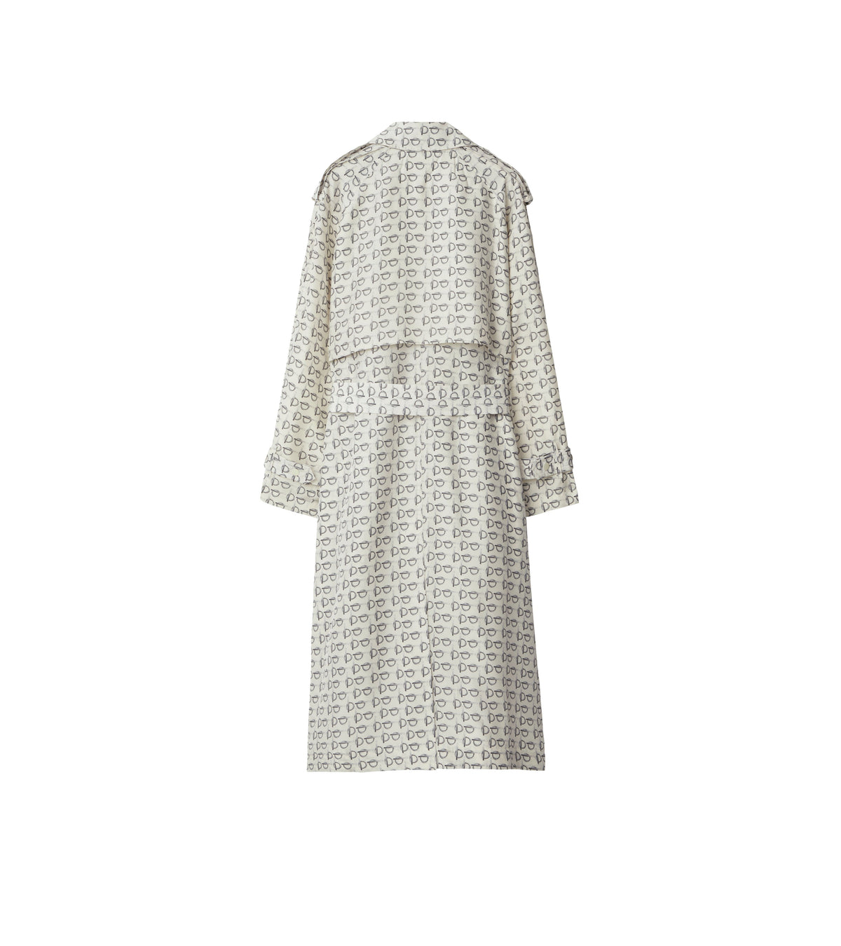W D BREASTED COAT MOTIF IP BLANC
