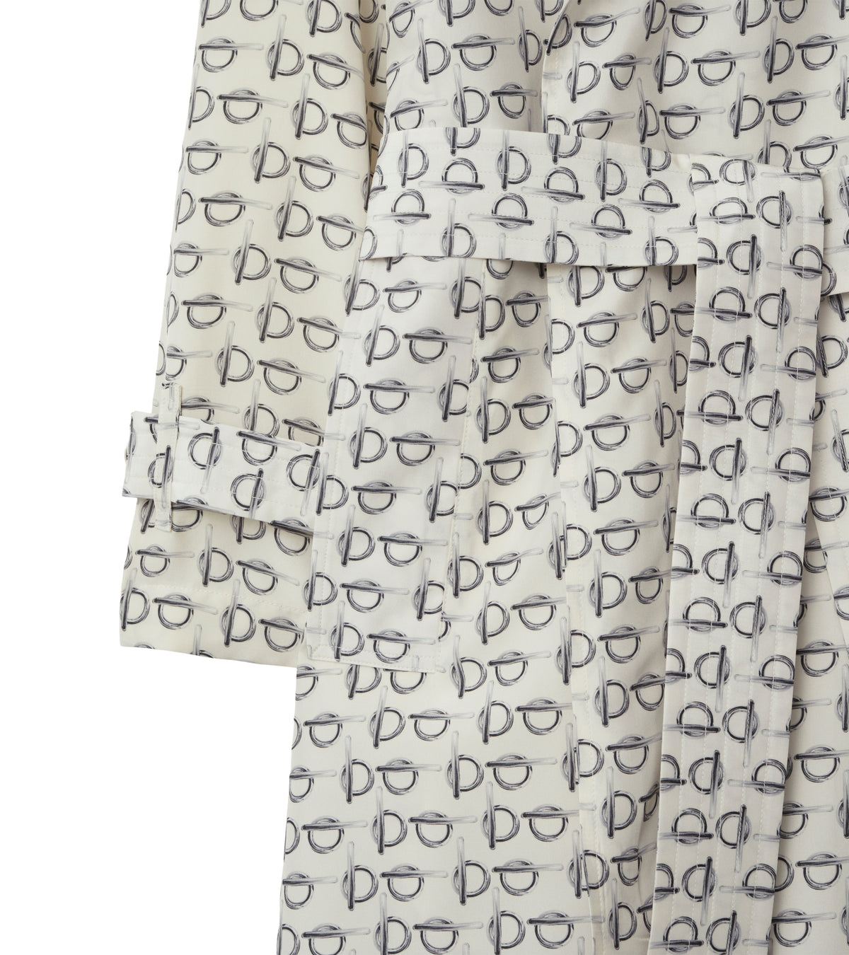 W D BREASTED COAT MOTIF IP BLANC