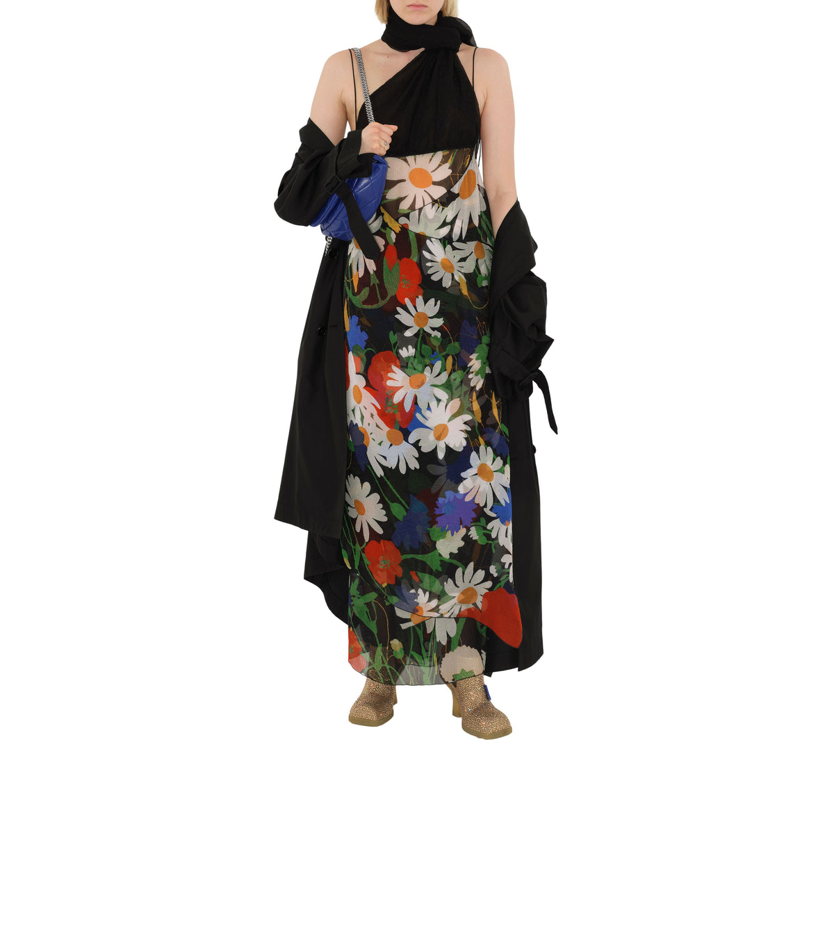 W D BREASTED COAT NOIR