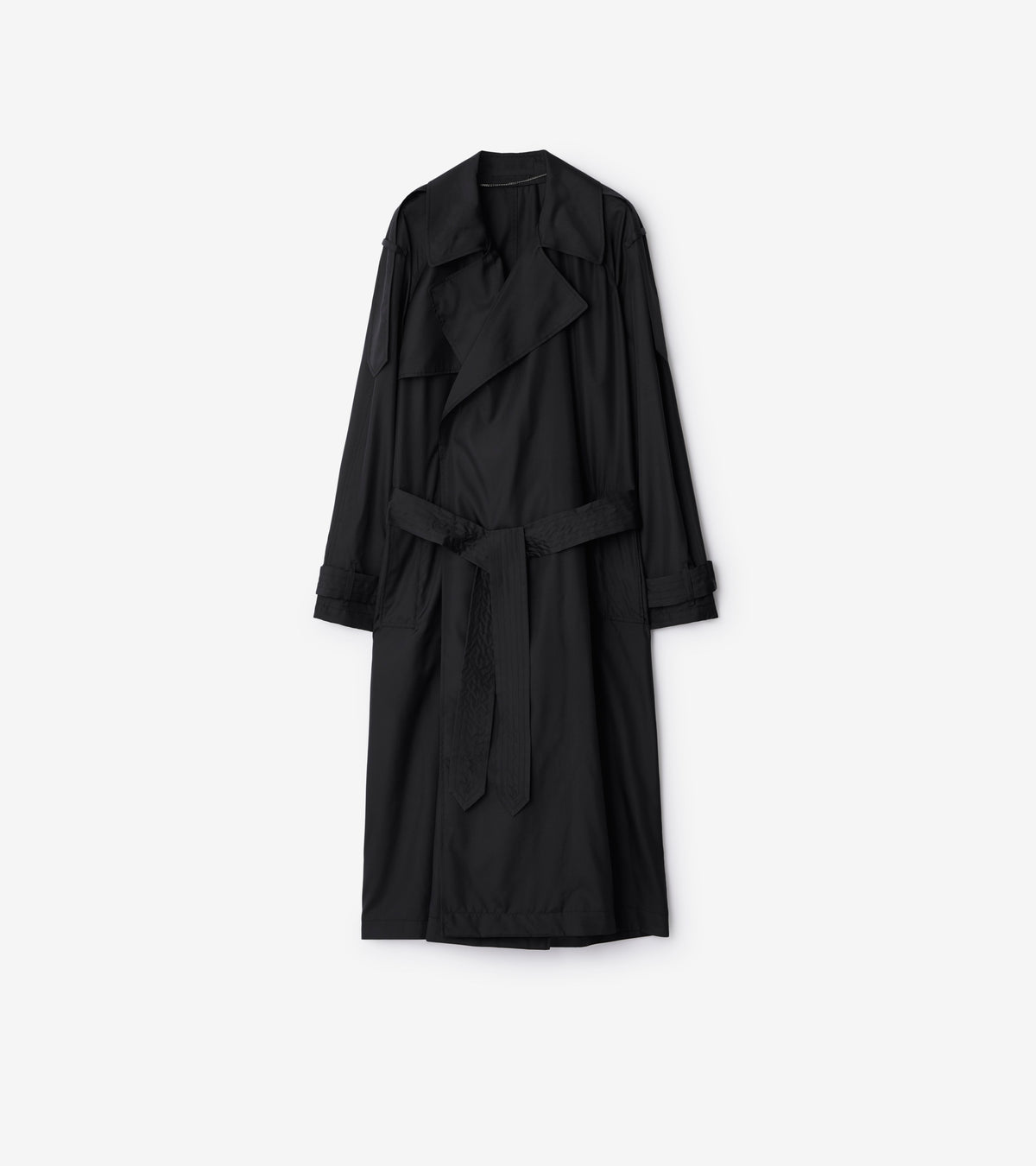 W D BREASTED COAT NOIR