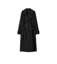 W D BREASTED COAT NOIR