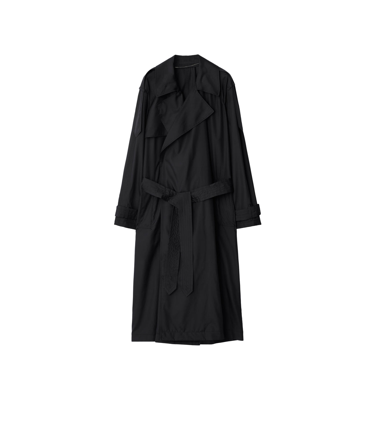 W D BREASTED COAT NOIR