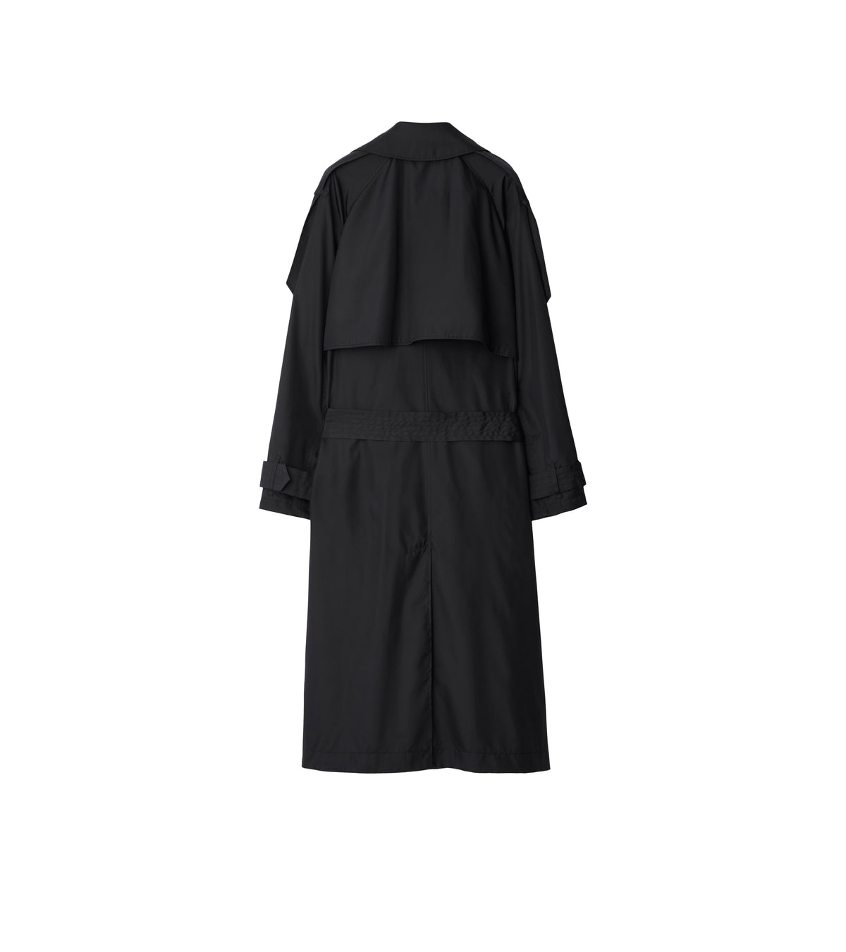W D BREASTED COAT NOIR