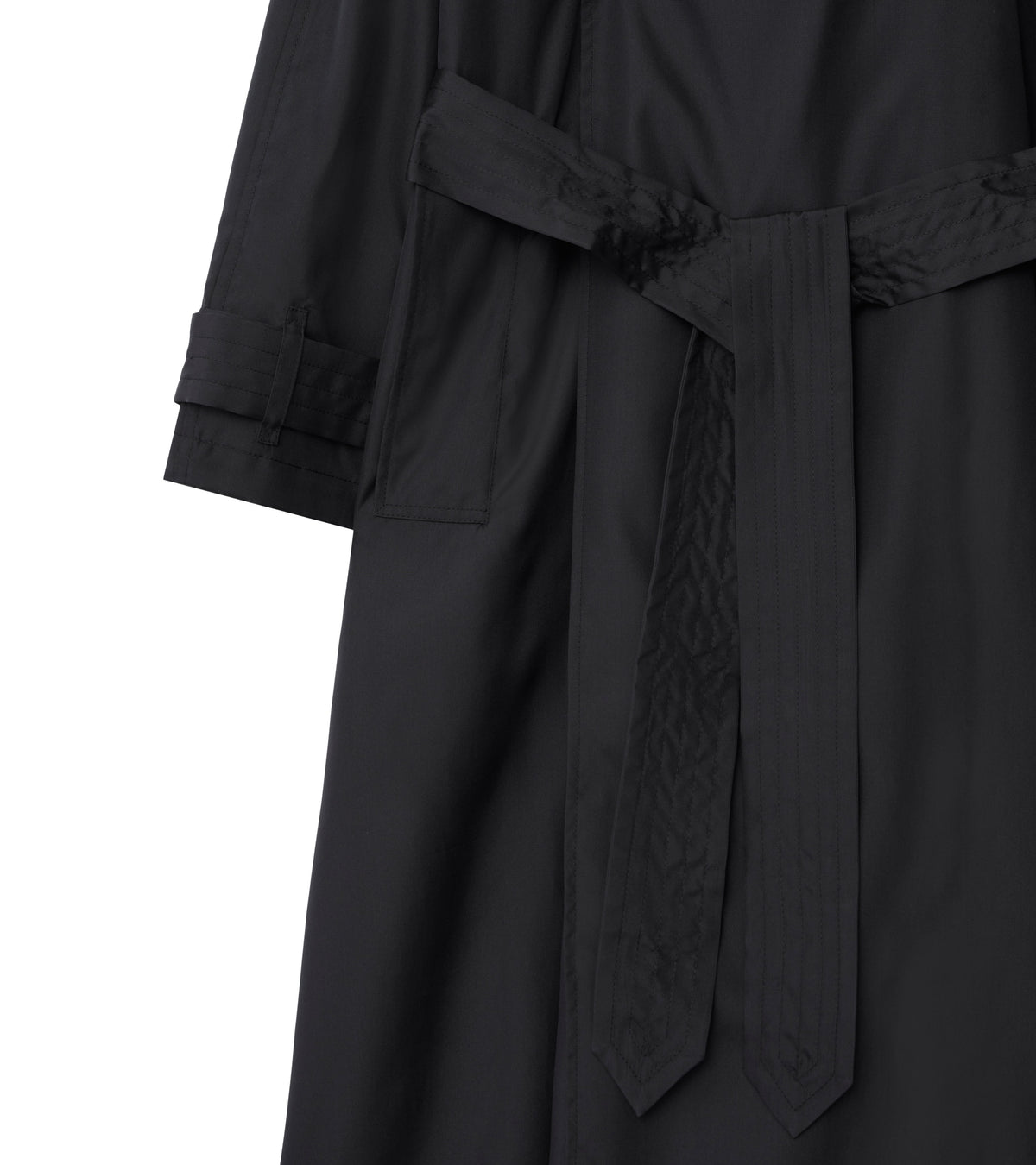 W D BREASTED COAT NOIR