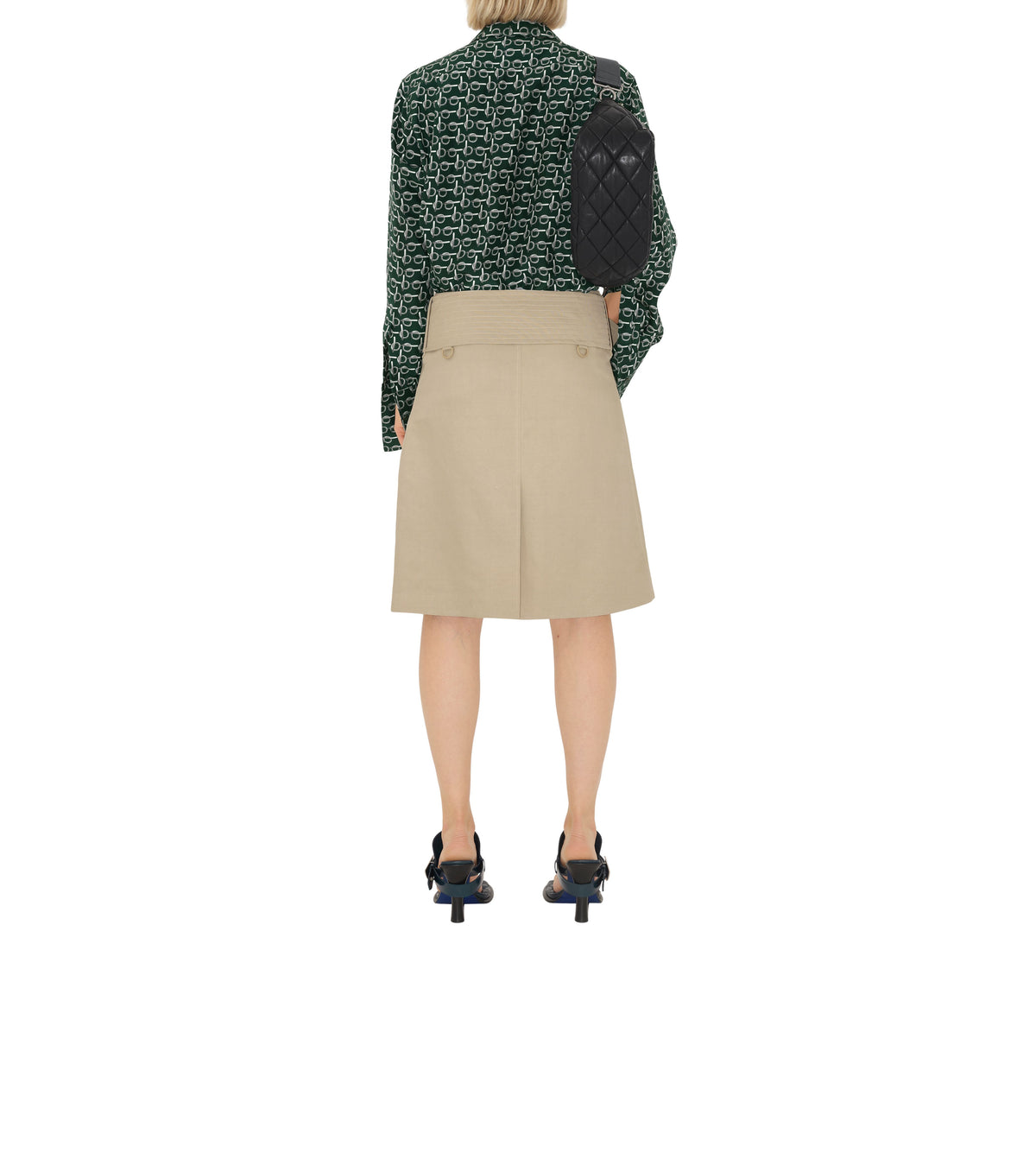 W SHIRTS ARGENT / VERT