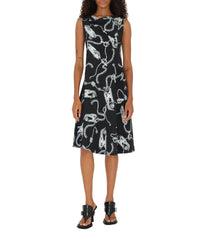W DRESSES EVENING ARGENT/NOIR