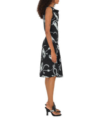 W DRESSES EVENING ARGENT/NOIR