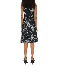 W DRESSES EVENING ARGENT/NOIR